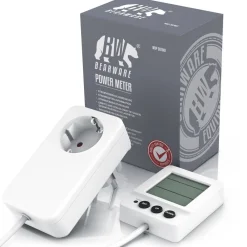 Energiekostenmessgerat digital, Strommessgerat, kabelgebundenes seperates Display, 3680 Watt, Stromverbrauchszahler, Stromzahler fiir die Steckdose, LED beleuchtet ^ BEARWARE
