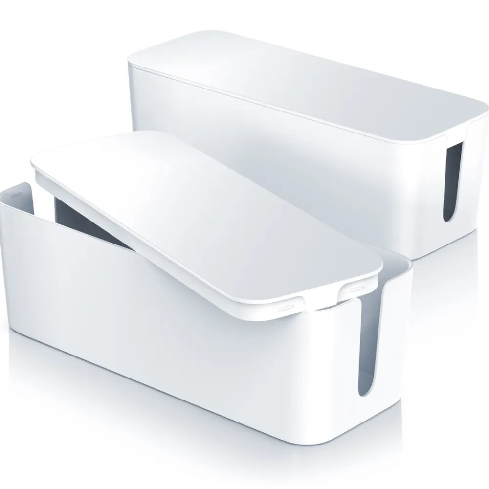 Kabelbox mit Gummifüßen - Kabelmanagement / dezente Optik / Ladebox ^ BEARWARE Outlet