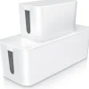 Kabelbox Set 2 teilig, Gummifüße, zum Kabelmanagement ^ BEARWARE Online