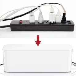 Kabelbox Set 2 teilig, Gummifüße, zum Kabelmanagement ^ BEARWARE Online