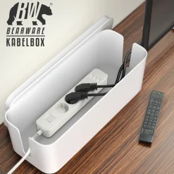Kabelbox Set 2 teilig, Gummifüße, zum Kabelmanagement ^ BEARWARE Online