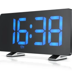 BEARWARE Radiowecker, Digitaler Radio Wecker mit Autodimmer, Snooze, 15 FM Radiospeicher Discount