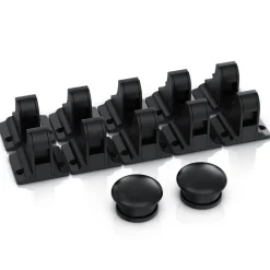 Schrankschloss 10er Set, magnetisch, kindersicher, 2 Schlüssel, bohrfrei, selbstklebend, für Schrank & Schublade, unsichtbar ^ BEARWARE New