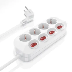Steckdosenleiste Mehrfachsteckdose Steckerleiste 3680W, 4-fach ^ BEARWARE Best