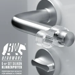 BEARWARE Türklinkenpuffer Twin 6er Set Türgriffpuffer, Türstopper, Stoßfänger 25 x 45 mm Online
