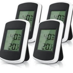 4x Hygrometer, Hygrometer Thermometer, Temperatur & Luftfeuchtigkeit Messgerät ^ BEARWARE Outlet