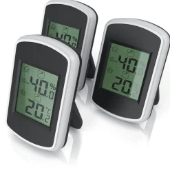 BEARWARE 3x Hygrometer,Hygrometer Thermometer, Temperatur & Luftfeuchtigkeit Messgerät Outlet