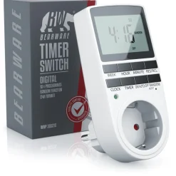 1x Zeitschaltuhr LCD-Display / 3680W / 10 konfigurierbare Programme ^ BEARWARE New