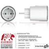 BEARWARE 2x Zeitschaltuhr, mechanisch, Steckdose mit Countdown Timer mit 5 einstellbaren Zeitintervallen Outlet