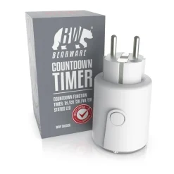 BEARWARE 2x Zeitschaltuhr, mechanisch, Steckdose mit Countdown Timer mit 5 einstellbaren Zeitintervallen Outlet