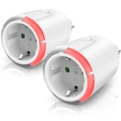 BEARWARE 2x Zeitschaltuhr, mechanisch, Steckdose mit Countdown Timer mit 5 einstellbaren Zeitintervallen Outlet