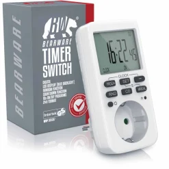 BEARWARE Zeitschaltuhr programmierbar mit LCD Display Steckdosen Timer / max 3680W Discount