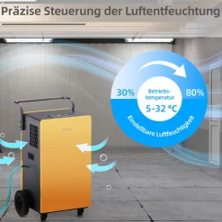 Bautrockner / Luftentfeuchter 90 Liter BC90LEF2202 ^ Be Cool