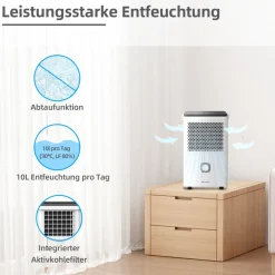 Luftentfeuchter 10 Liter BC10LEF2301 ^ Be Cool Clearance