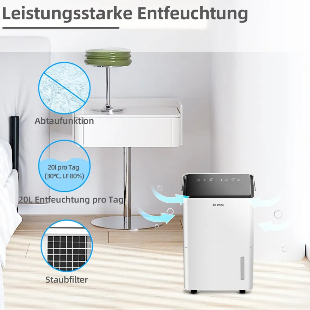 Be Cool Luftentfeuchter 30 Liter BC30LEF2301 Online