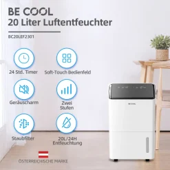 Be Cool Luftentfeuchter 30 Liter BC30LEF2301 Online