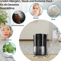 Be Cool Warm-/Kaltluft-Luftbefeuchter BCLB2402S Discount