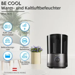 Be Cool Warm-/Kaltluft-Luftbefeuchter BCLB2402S Discount