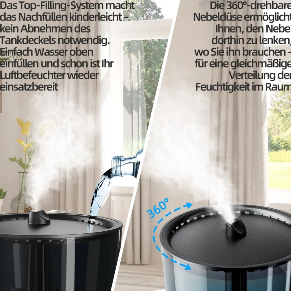 Be Cool Warm-/Kaltluft-Luftbefeuchter BCLB2402S Discount