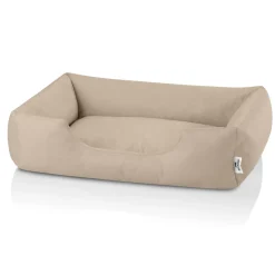 BedDog Hundebett ZARA Hundekissen mit waschbaren Bezug Hundekorb Hundesofa STEEL-GREY (grau) Clearance