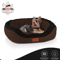 PRINS PREMIUM Hundebett aus strapazierfähigem Aicante-Gewebe ^ BedDog Outlet