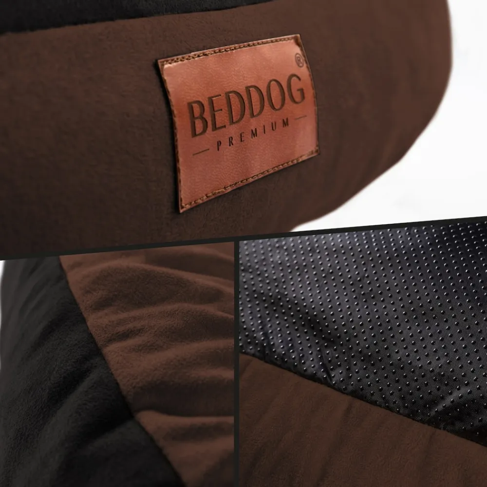 PRINS PREMIUM Hundebett aus strapazierfähigem Aicante-Gewebe ^ BedDog Outlet