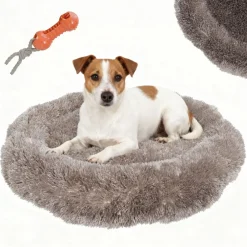 BENNO ® Hundebett BALU Donut 60x60x16 cm, waschbar, rutschfest, Polyester, Polypropylen-Füllung, inkl. Kauknochen Outlet