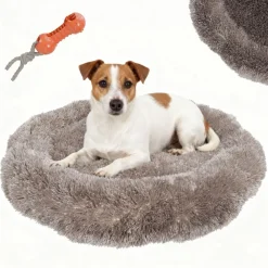 BENNO ® Hundebett BALU Donut 60x60x16 cm, waschbar, rutschfest, Polyester, Polypropylen-Füllung, inkl. Kauknochen Outlet