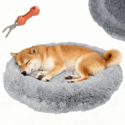 BENNO ® Hundebett BALU Donut 60x60x16 cm, waschbar, rutschfest, Polyester, Polypropylen-Füllung, inkl. Kauknochen Outlet