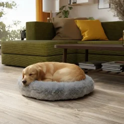 BENNO ® Hundebett BALU Donut 60x60x16 cm, waschbar, rutschfest, Polyester, Polypropylen-Füllung, inkl. Kauknochen Outlet