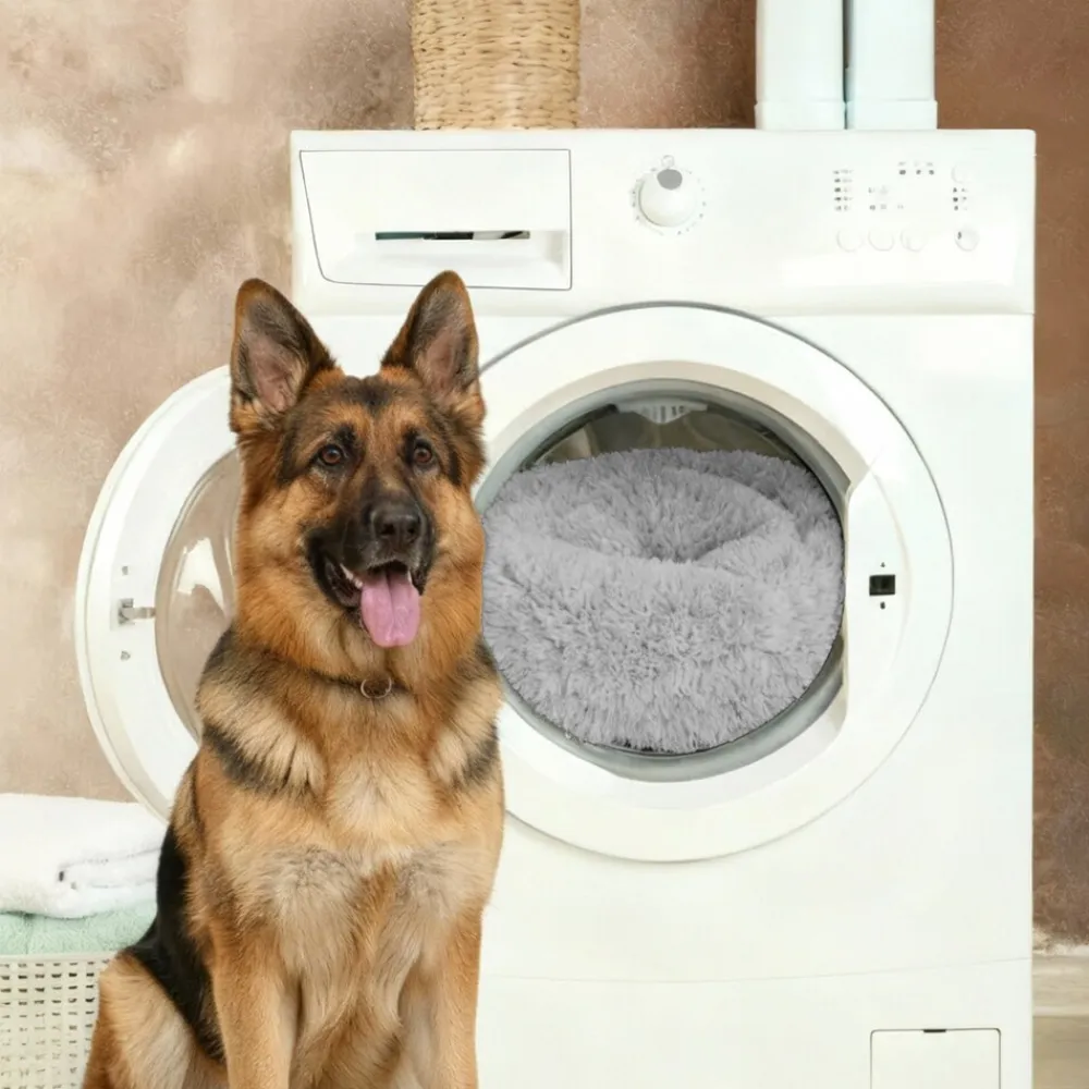 BENNO ® Hundebett BALU Donut 60x60x16 cm, waschbar, rutschfest, Polyester, Polypropylen-Füllung, inkl. Kauknochen Outlet