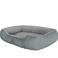 ® Hundebett SAMMY 65x50x16 cm, quadratisch, Polyester, rutschfest, inkl. Kauknochen ^ BENNO Online