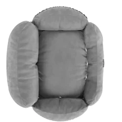 BENNO ® Hundesitz BUDDY Autositz für Hunde 55x45x30 cm grau oder anthrazit – sicherer & bequemer Autokorb mit rutschfestem Boden, Gurten & waschbarem Kissen Clearance