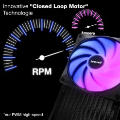 be quiet! 120mm Light Wings LX PWM h. speed 3x Weiß Gehäuselüfter Online