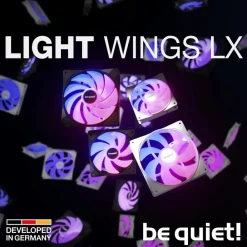 140mm Light Wings LX PWM high speed 3x Gehäuselüfter ^ be quiet! Best