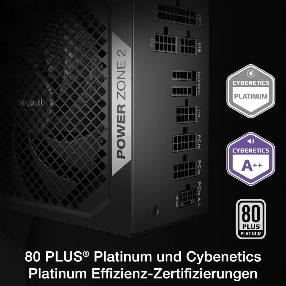 be quiet! POWER ZONE 2 750W 80+ Platinum PC-Netzteil New