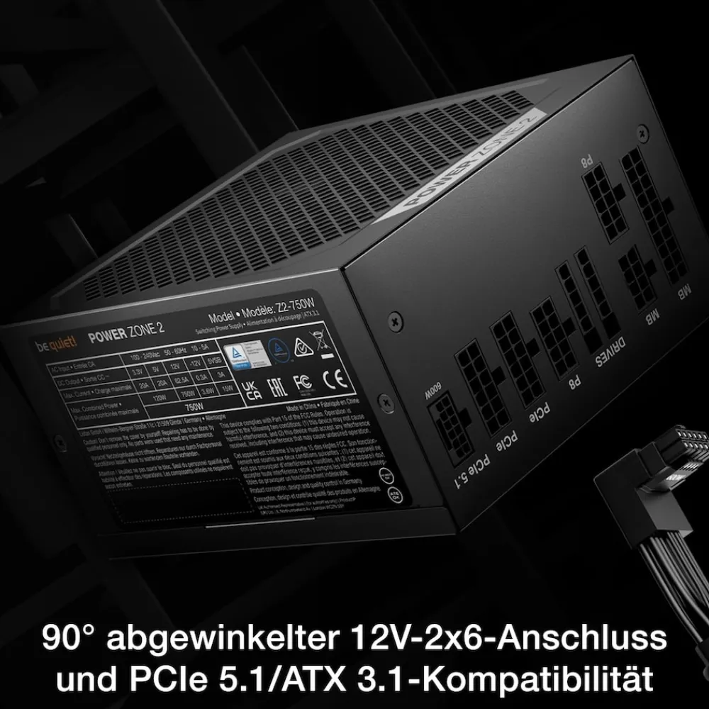 be quiet! POWER ZONE 2 750W 80+ Platinum PC-Netzteil New
