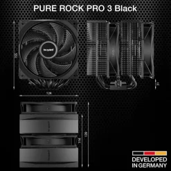 PURE ROCK PRO 3 Black CPU-Kühler ^ be quiet! Hot