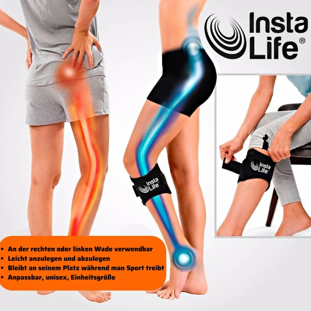 Best Direct ® Akupressur Knie Bandage - Kniebandage Insta Life schwarz Online