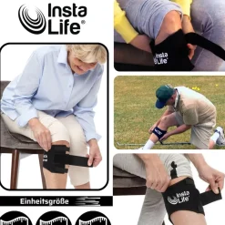 Best Direct ® Akupressur Knie Bandage - Kniebandage Insta Life schwarz Online