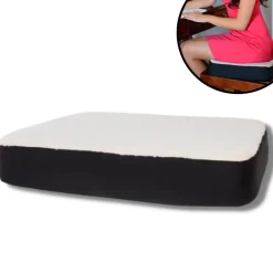 Best Direct ® Sitzkissen, Gelkissen zum sitzen, Autositzkissen, Sitzerhöhung Dualuxe weiß New