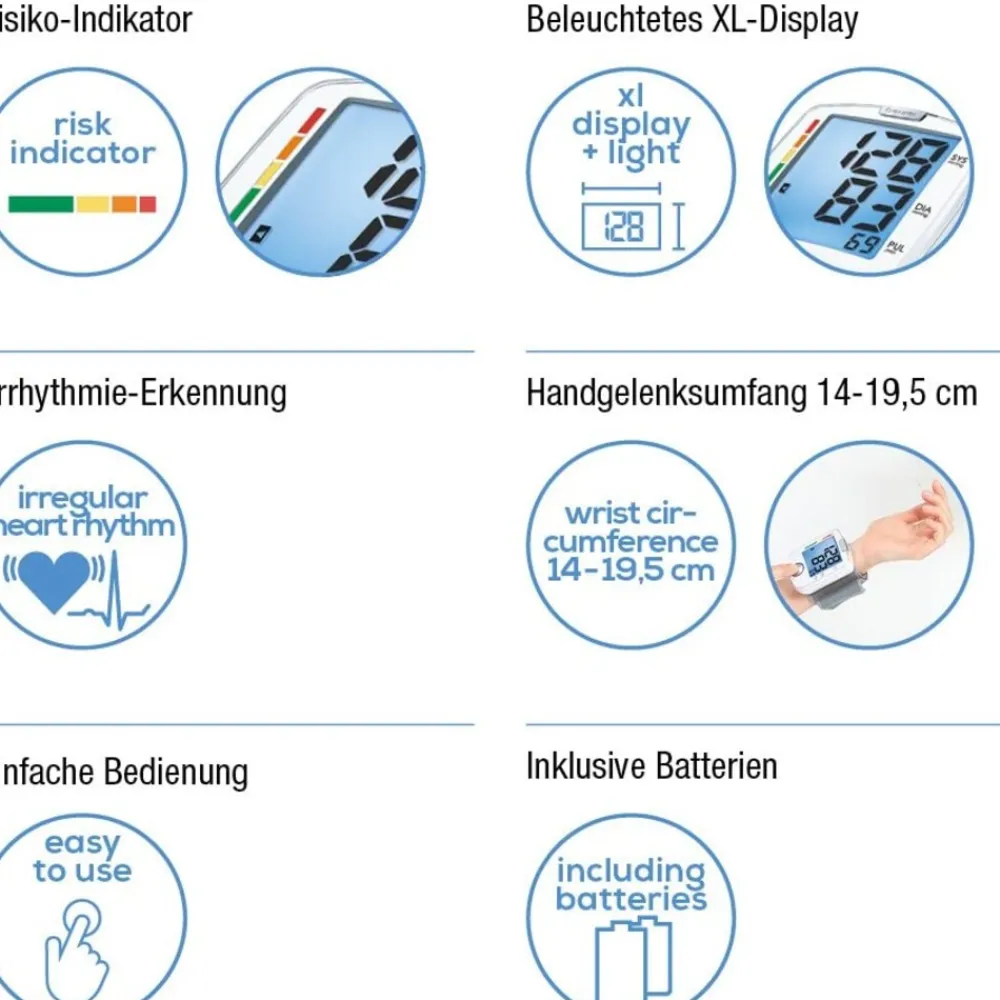 BC 44 Blutdruckmessgerät weiß ^ Beurer New