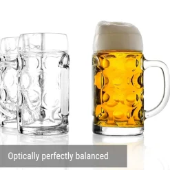 ich-zapfe Bierglas, Bierkrug, Maßkrug, Bierseidel 6er Set Biergläser, ISAR - 0,3 Liter Discount
