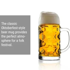 Bierglas, Bierkrug, Maßkrug, Bierseidel 6er Set Biergläser, ISAR - 0,5 Liter ^ ich-zapfe Hot
