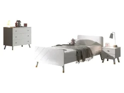 vipack BILLY Jugendzimmer Set 3-tlg. best. aus: Bett 90 x 200 cm, Nachtkonsole und Schubladen Kommode Outlet