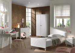 vipack BILLY Jugendzimmer Set 4-tlg. best. aus: Bett 90 x 200 cm, Nachtkonsole, Schreibtisch und Schubladen Kommode Sale