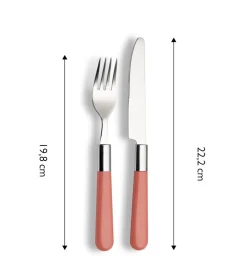 ECHTWERK Bistro Besteck-Set 16tlg - pink Best