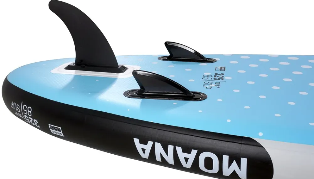 Bluemarina SUP Board Moana, aufblasbar mit Doppelkolben-Pumpe, Paddel, Rucksack, 5J Garantie (Classic 2.0, 325x86x15cm / 10'8") Outlet