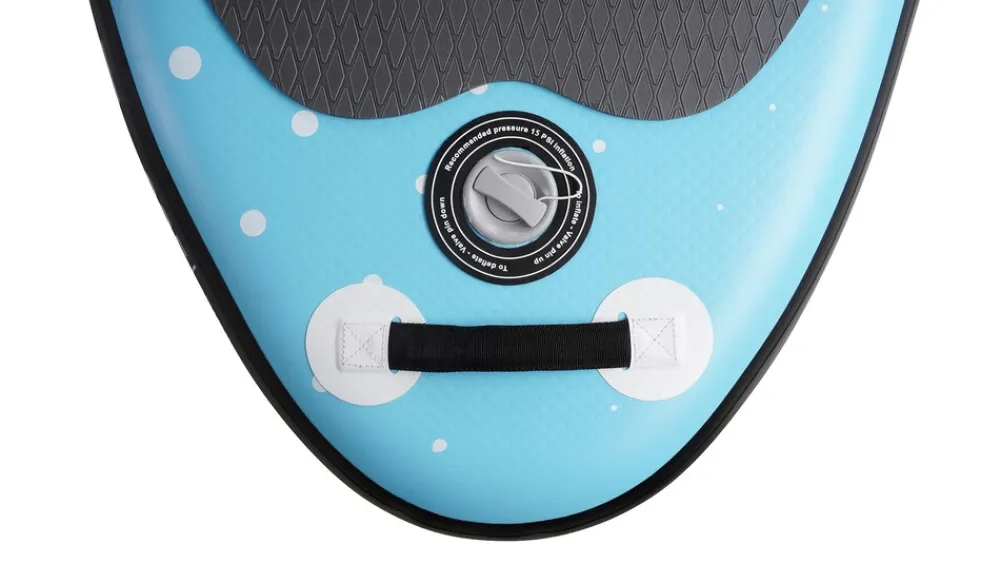 Bluemarina SUP Board Moana, aufblasbar mit Doppelkolben-Pumpe, Paddel, Rucksack, 5J Garantie (Classic 2.0, 325x86x15cm / 10'8") Outlet