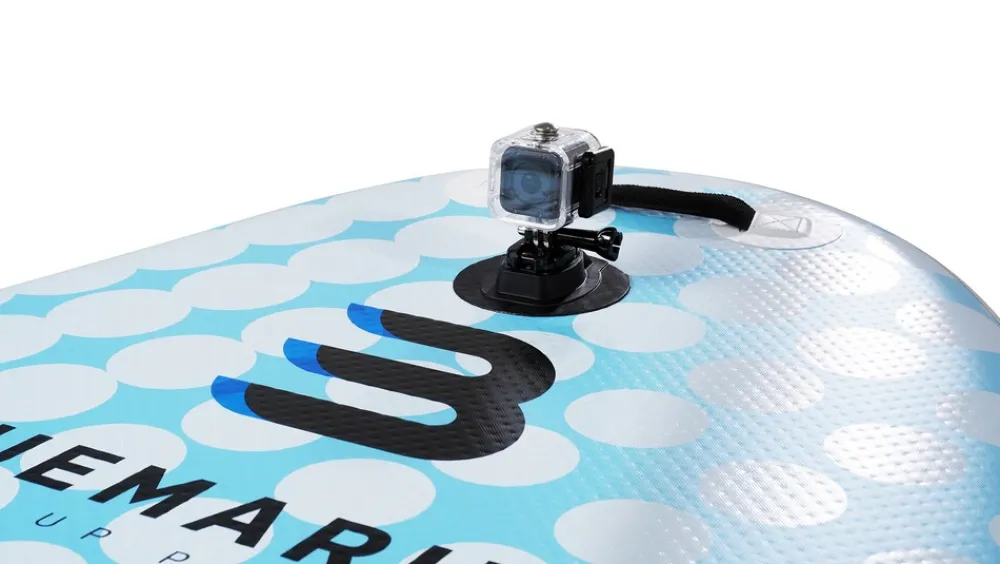 Bluemarina SUP Board Moana, aufblasbar mit Doppelkolben-Pumpe, Paddel, Rucksack, 5J Garantie (Classic 2.0, 325x86x15cm / 10'8") Outlet